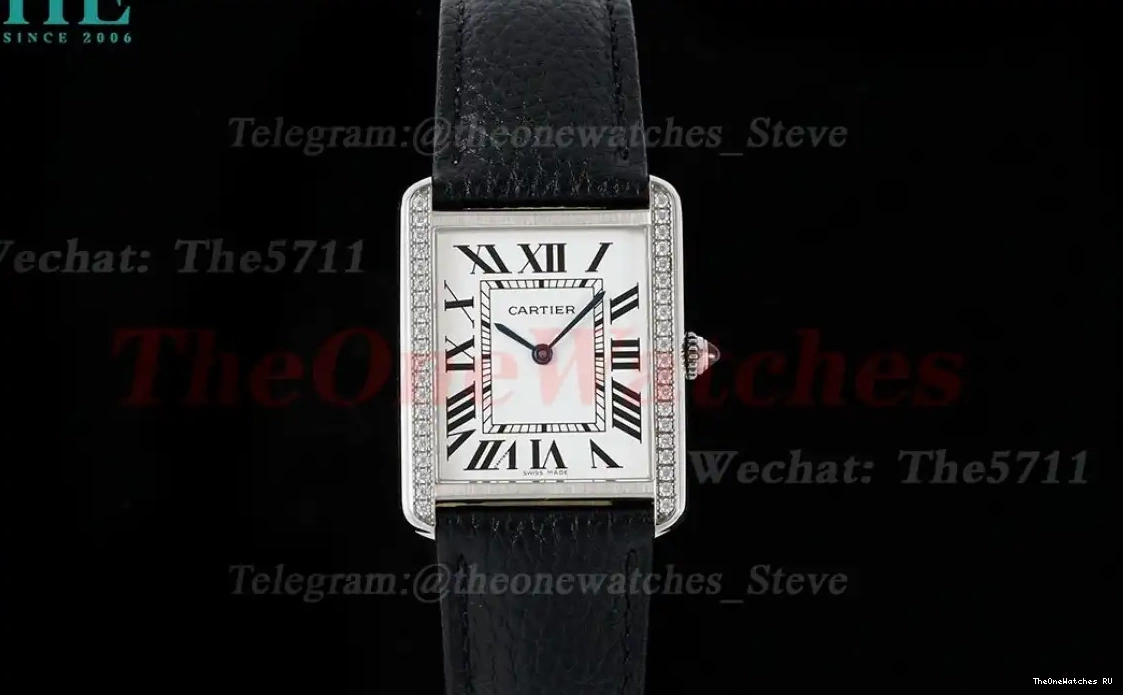AF 27.4mm on Dial Quartz Leather Grain White Lychee Tank Dia Solo 0625